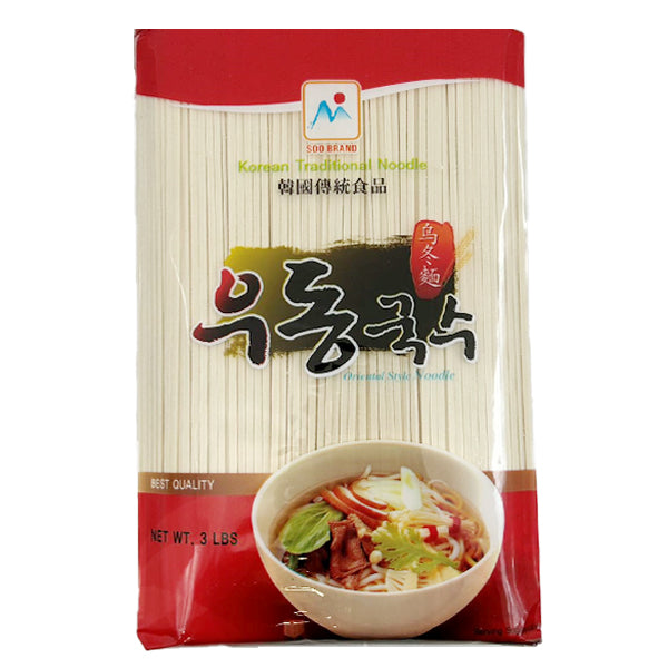 Soo Brand Korean Traditiona Udonl Noodle 3lb