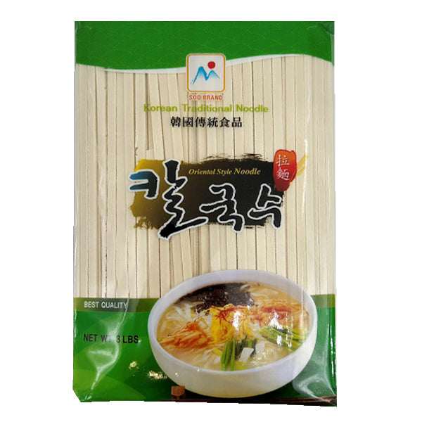 Soo Brand Korean Traditional Noodle-Oriental Style Noodle 3lb