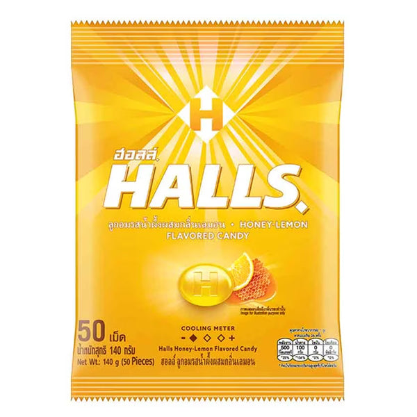 Halls 蜂蜜柠檬糖 50粒