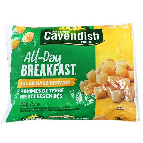 Cavendish All Day Breakfast Diced Has Browns 750g