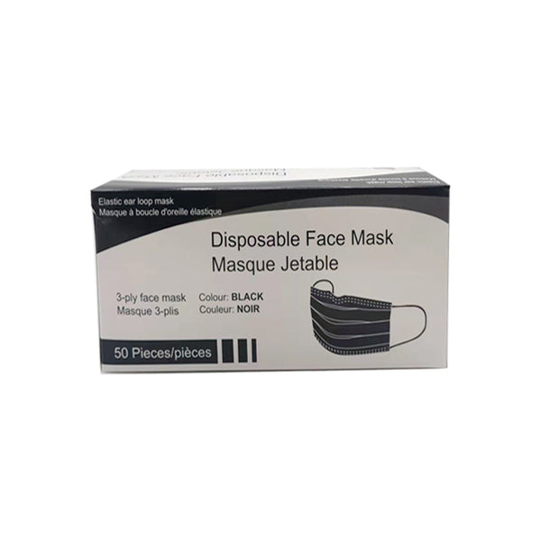 Disposable Face Mask 3-ply Face Mask (black)