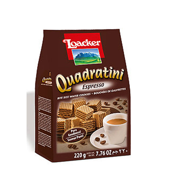 Loacker Quadratini Espresso 220g