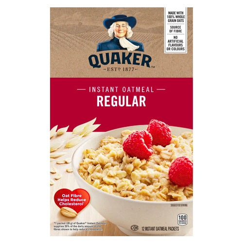 Quaker Regular Instant Oatmeal 280g