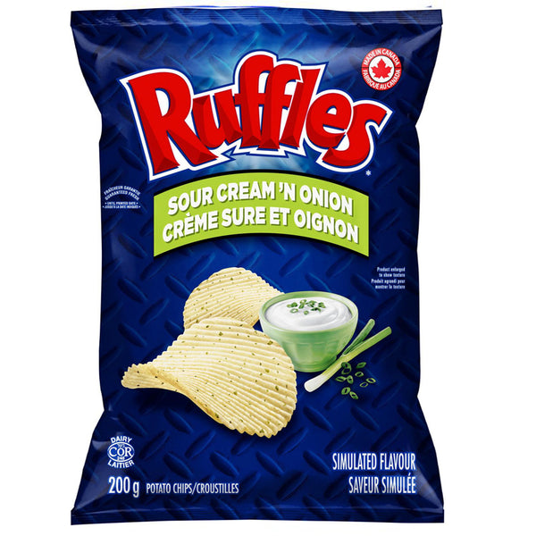 Ruffles Sour Cream 'n Onion 200g